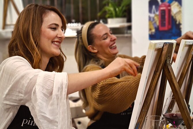 Painting party at Art Bottega - Paint & Wine Studio in Rijeka - What happens during the two-and-a-half-hour evening
