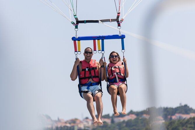 Parasailing in Cavtat - Music, photographs, and the water dip