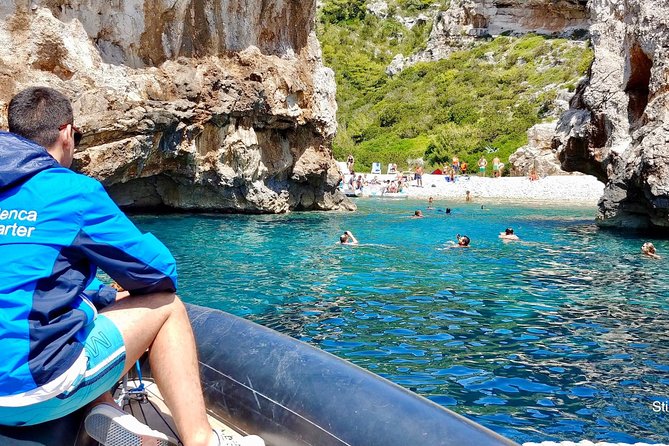 Private Blue cave, Mamma Mia and Hvar, 5 islands tour from Trogir - Budikovac Island: snorkeling and a beach bar