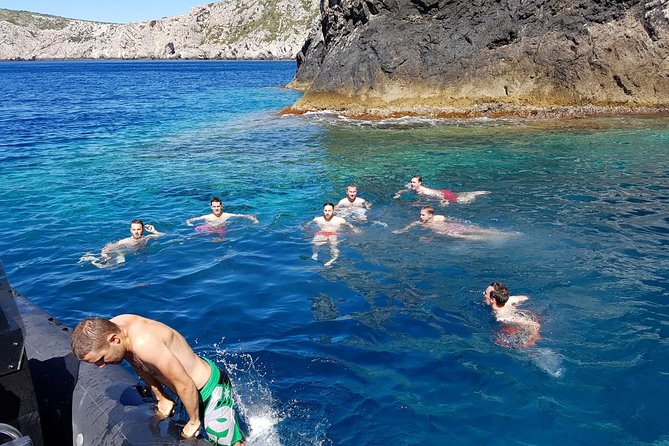 Private Blue Lagoon and 3 islands Tour from Trogir and Split - Maslinica Beach is a short second swim