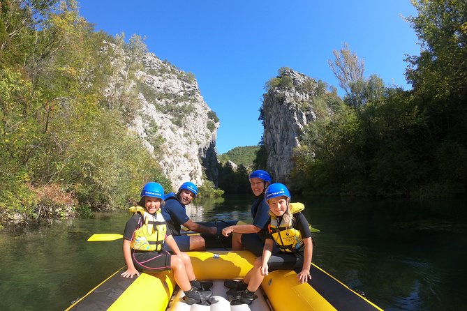 Private rafting on Cetina river with caving & cliff jumping,free photos & videos - Learning the basics before the rapids