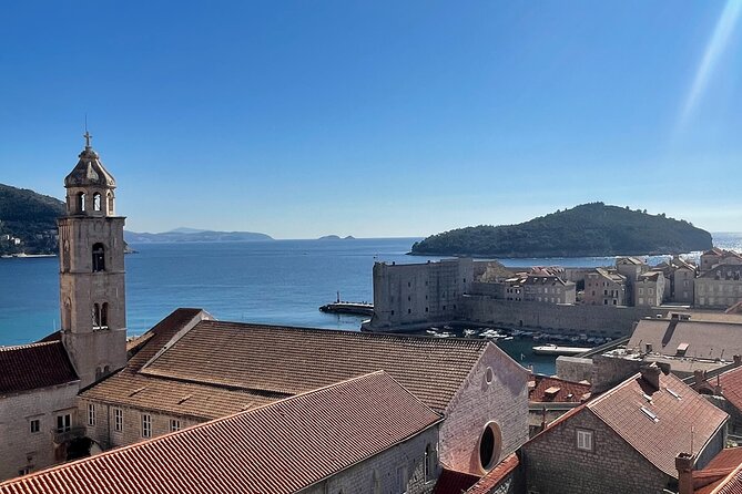 Private Self-Guided Audio Walking Tour in Dubrovnik Old Town - The Luža Square tower at the end of Stradun
