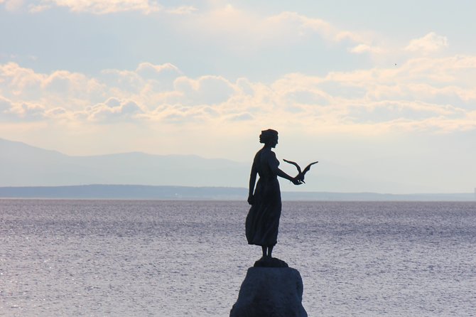 Private walking tour Opatija -Romantic spotlight of the Adriatic - Maiden With the Seagull: Opatija’s most famous symbol