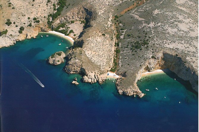 Private Wild Bays Boat Trip with Captain Bobo - Leaving Punat for the Stara Baška coast