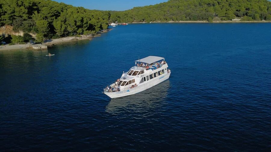 Pula: Brijuni National Park Dolphin Watching Tour w/Dinner - Dinner with wine, juice, and water