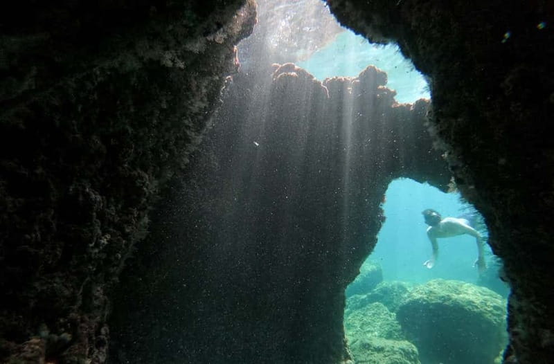 Pula: Cave Kayak, Snorkeling, Cliff Jumping All-in-one Tour - Swimming inside Kolombarica Sea Cave