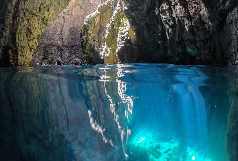 Pula: Cave Kayak, Snorkeling, Cliff Jumping All-in-one Tour - The return paddle and guide commentary