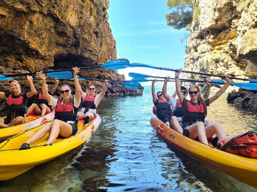 Pula: Cave Kayak Tour, Snorkeling and Island Jumping - Starting at Ambrela Beach in Pula