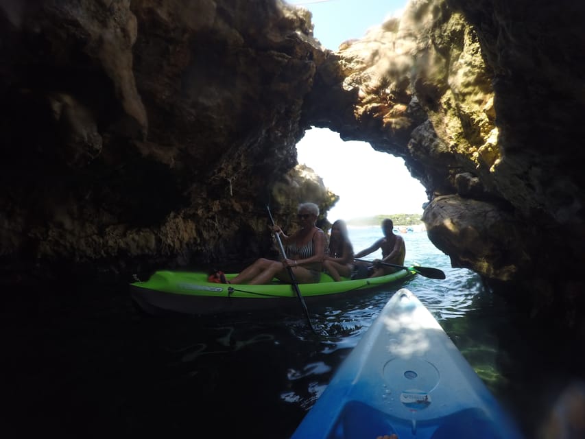 Pula: Kayaking and Snorkeling Self-Guided Tour - The cave, cliffs, and small beaches