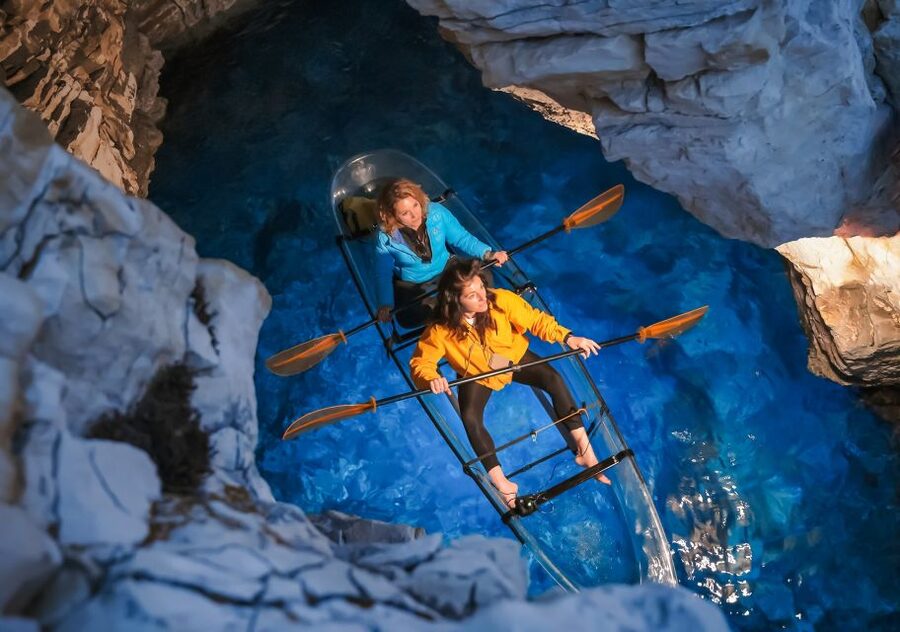 Pula: Night-Time Sea Kayaking Tour in Transparent Kayak - The coastal cave is the tour’s atmospheric stop