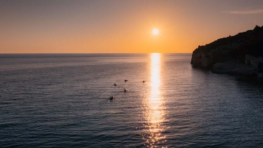 Pula:Sunset Kayak tour with glowing transparent kayak - Weather, clothing, and comfort