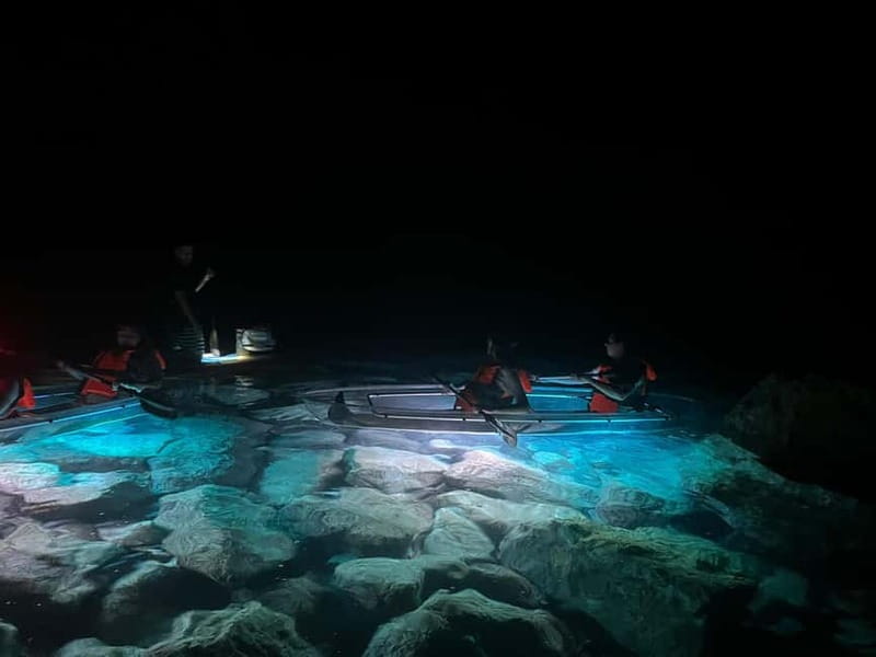 Pula: Sunset/Night Illuminated Transparent Kayak Tour - Photos, video, and the real value of the $79 price
