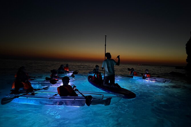 Pula: Sunset/Night-time Illuminated Transparent Kayak Tour - Practical planning for Valovine Beach