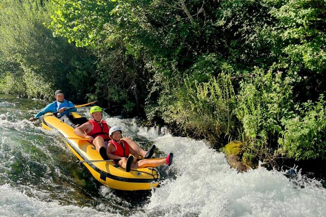 Rafting on Cetina River Standard Route - Getting Fitted With Helmets and Vests