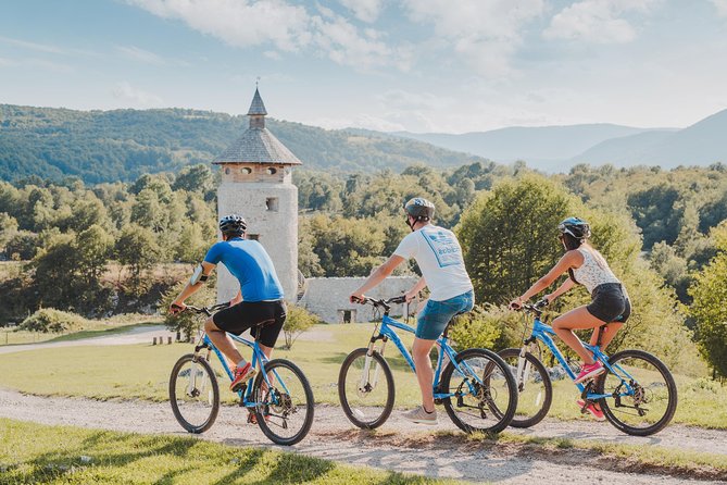 Rakovica Private Countryside Bike Tour with Barac Caves - Riding through the Korana countryside
