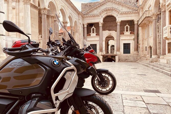 Rent a BMW r1250 GS or Ducati Multistrada and explore Croatian coast and islands - Krka National Park and a swim beneath the waterfalls