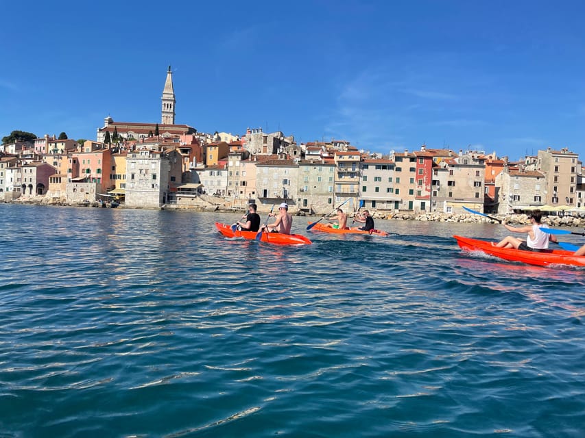 Rovinj: BUBA-KAYAK TOURS, snorkeling, cliff jupming&drinks - St. Catherine Island and the beach break