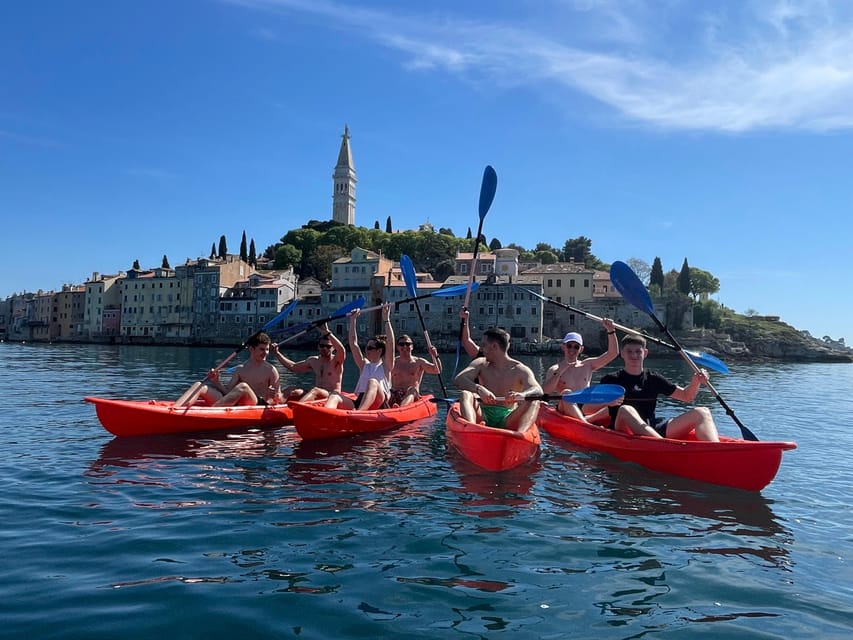 Rovinj: BUBA-KAYAK TOURS, snorkeling, cliff jupming&drinks - Walking around the island before paddling back