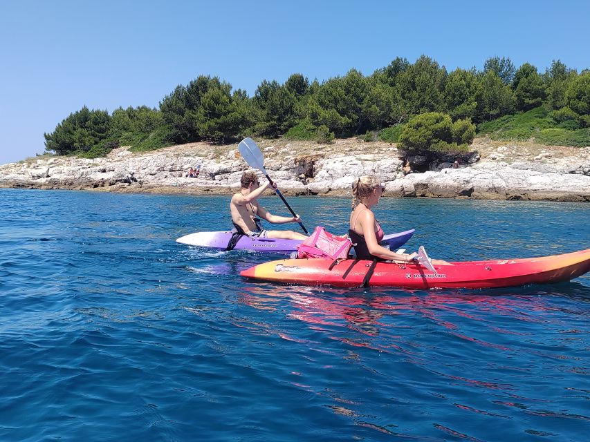 Rovinj: Golden Cape Desert Islands Kayak & Snorkeling Tour - Dado’s relaxed guiding style