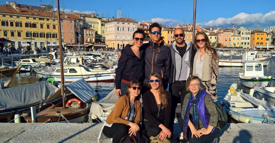 Rovinj: Guided Walking Tour - Valdibora Square and the missing bridge