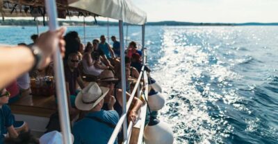 Sunset Cruise with Swim Stop, Drinks, and Fruits