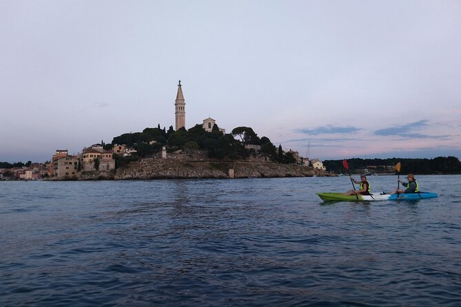Rovinj Sunset kayaking tour - St. Catherine Island and the golden cliffs