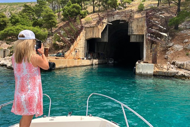 Secrets of Brac and Solta - Off the Beaten Track Croatia - 12:15 p.m. inside the navy tunnels at Uvala Smrka