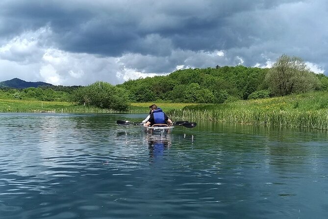 See through kayaks on Gacka river - Bridges, shade, and the best time to paddle