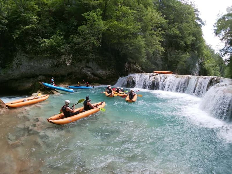 Slunj: River and Waterfalls Kayaking on Mrežnica river - Meeting at Hotel Mirjana & Rastoke