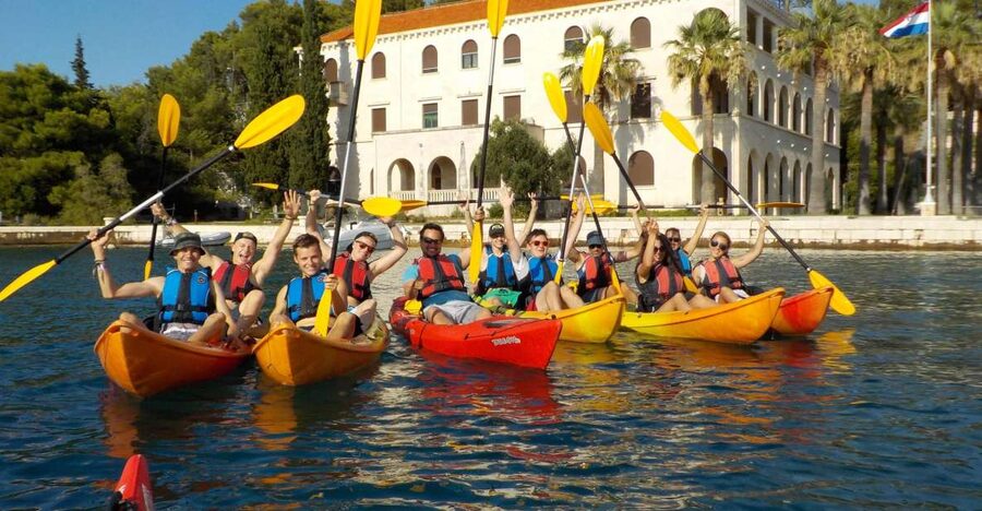 Split 4-Hour Guided Sea Kayak Tour - The safety talk and first paddle