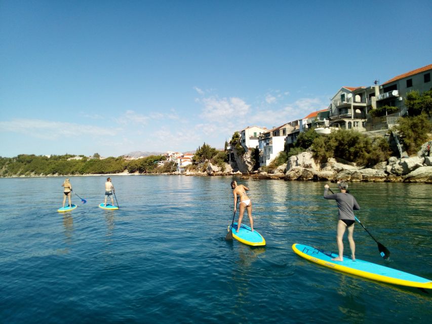 Split: Adriatic Sea and River Stand-Up Paddleboard Tour - Crossing back to the Adriatic near Stobreč