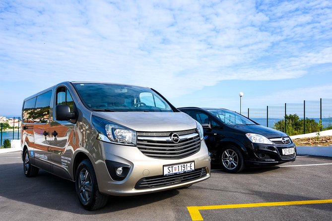 Split airport to Split Private transfer to 8 pax (Door to Door any location) - Clean Vans, Space for Bags, and Group Comfort