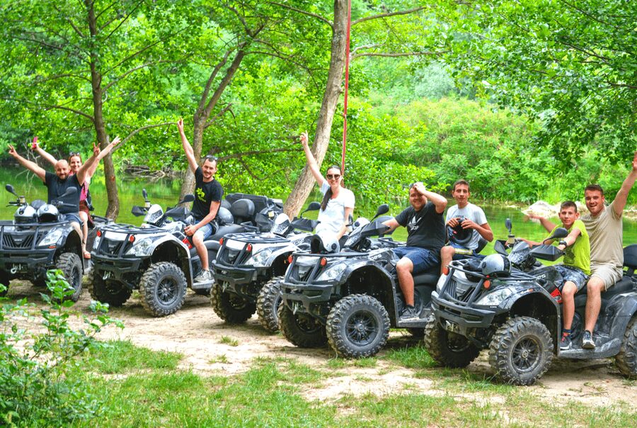Split: ATV Quad Tour with Waterfall Swimming with Picnic - A calm start with safety instructions