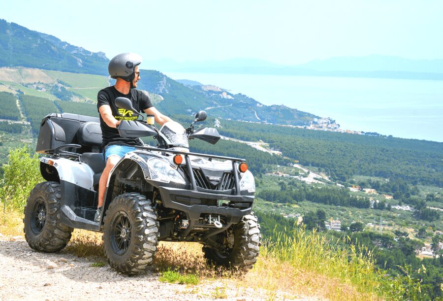 Split: ATV Quad Tour with Waterfall Swimming with Picnic - Viewpoints above the Dalmatian Backland