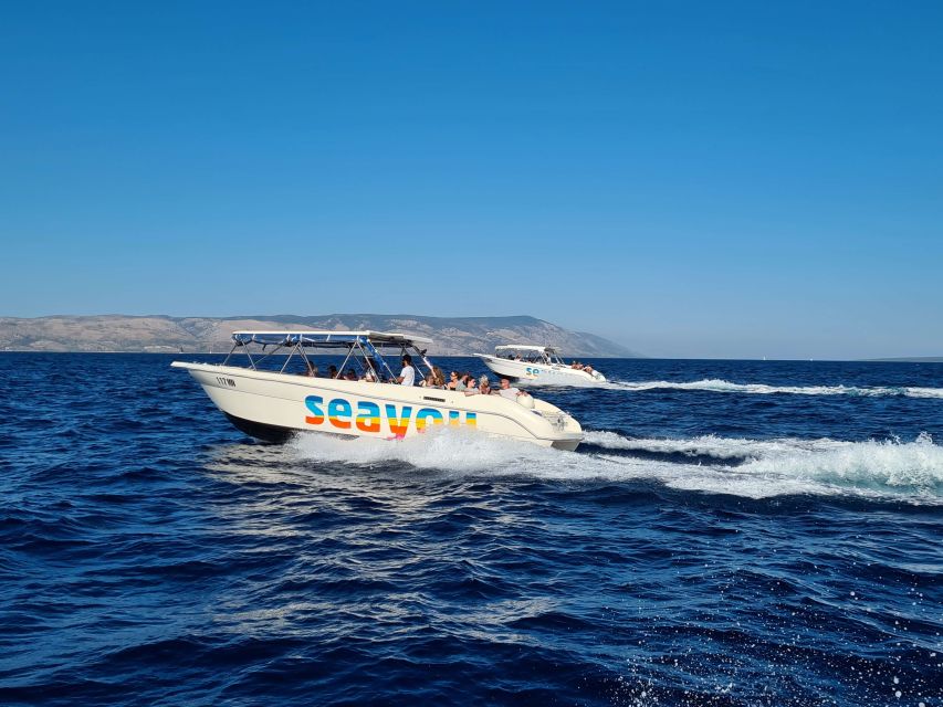 Split: Bisevo, Vis, and Hvar Boat Tour with Snorkel Stops - A full island day from Split