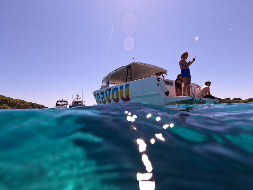 Split: Bisevo, Vis, and Hvar Boat Tour with Snorkel Stops - Swimming at the Blue Lagoon near Budikovac