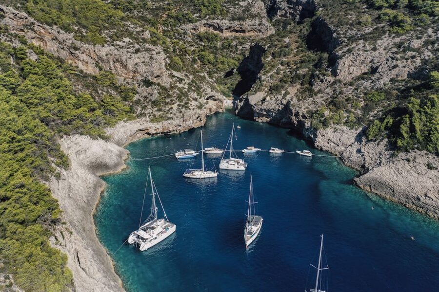 Split: Blue Cave and 5 Islands Tour - Budikovac for snorkeling and clear water