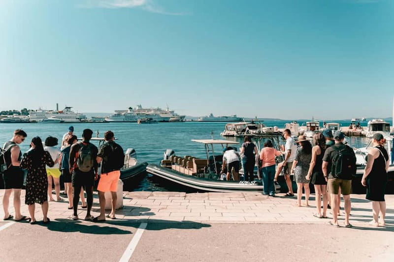 Split: Blue Lagoon & 3 Islands Speedboat Tour - Leaving Split and getting comfortable on the boat