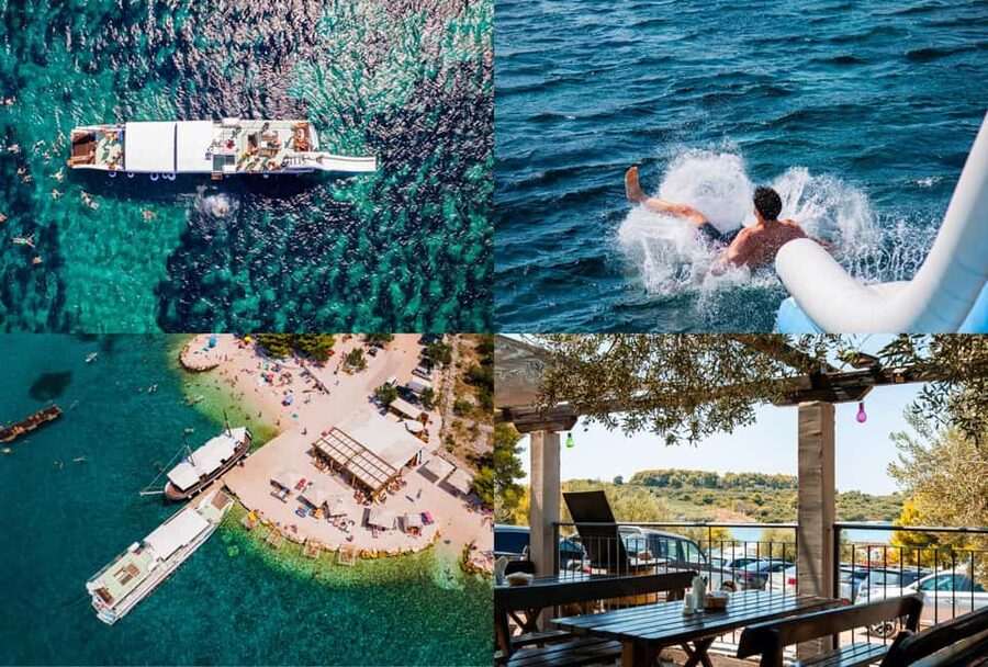Split: Blue Lagoon, 3Islands, Boat Trip, Mediterranean lunch - Two hours at Čiovo and Borko beach bar