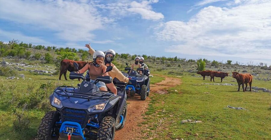 Split: Dalmatian Quad Tour with River Swimming & Picnic - Getting ready for a 600 cc Segway Snarler