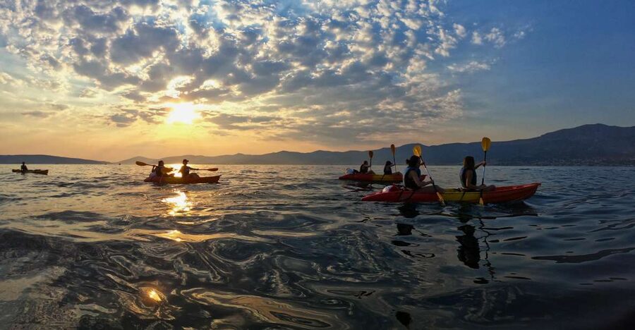 Split: Guided Sunset Sea Kayaking & Snorkeling Tour - The swimming and snorkeling stop