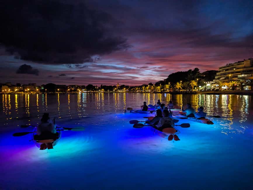 Split: Illuminated Evening Guided Kayaking Tour - From Split to Stobreč in 20 minutes