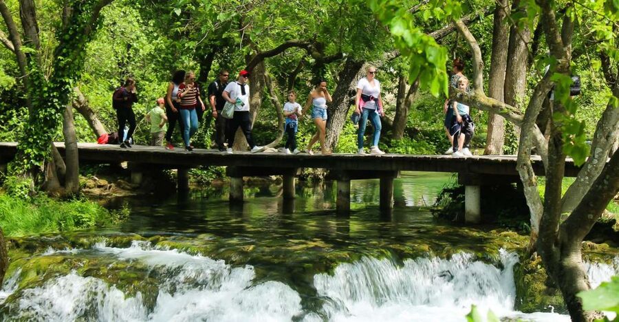 Split: Krka Waterfalls With Boat Cruise, Wine and Olive Oil - Leaving Split for Krka National Park