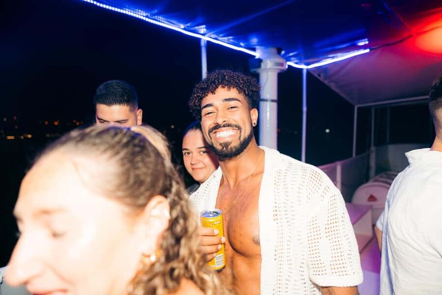 Split: Night Boat Party with Free Shots, Dj and After Party - Meeting the group by the statue and stairs