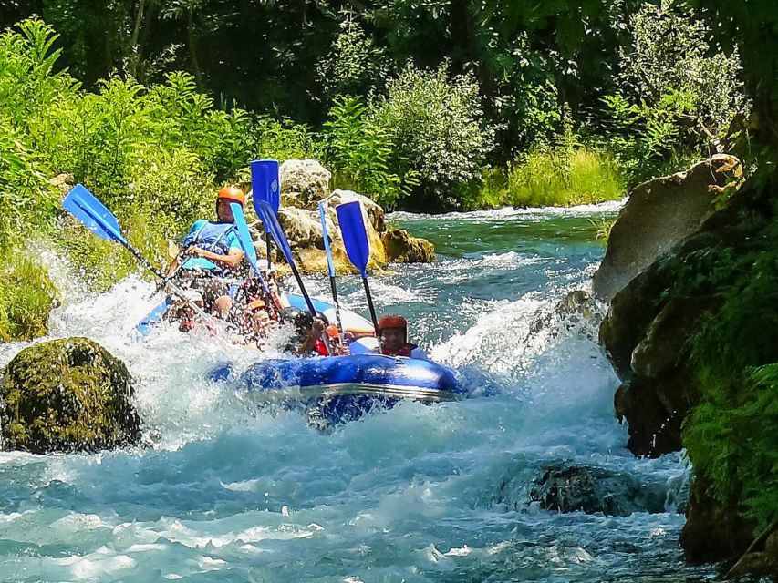 Split/Omiš: Cetina River Rafting with Cliff Jump & Swimming - Swimming, canyon walls, and the cliff jump