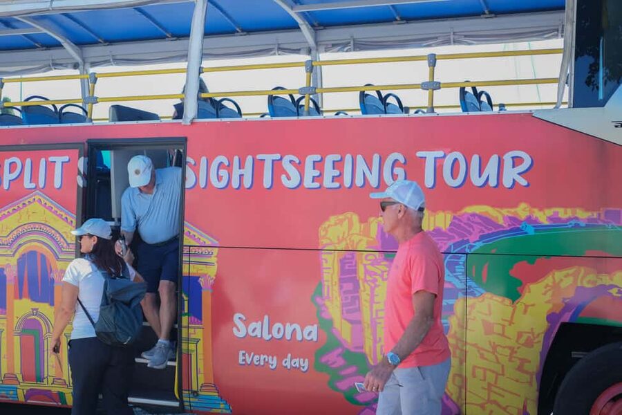 Split: Red Line Panoramic Tour with Sightseeing Bus - Poljud, Gripe, museums, and city life