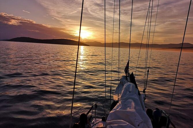 Split: Small-Group Sunset Sailing Trip - Leaving Split Harbor as the city cools