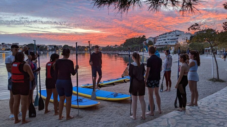 Split: Stand Up Paddleboard Night Glow Tour - The first glow on the sea