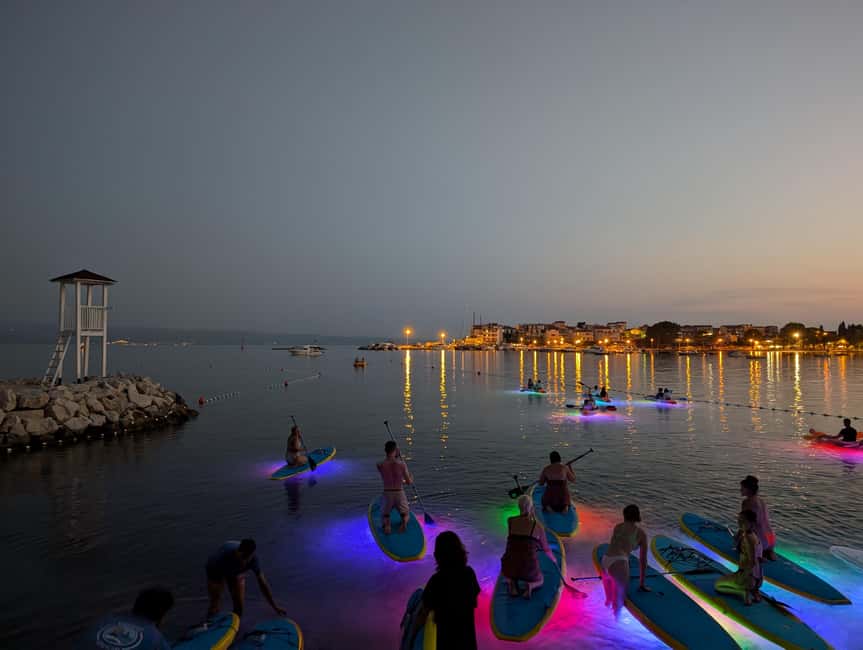 Split: Stand Up Paddleboard Night Glow Tour - Photos, swimming, and the practical extras