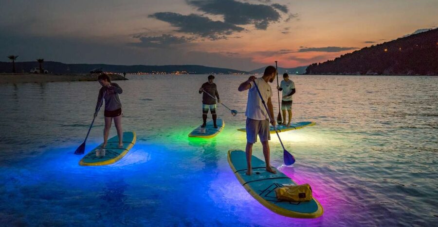 Split: Stand Up Paddleboard Night Glow Tour - Five minutes to look around, then fifteen minutes of safety instruction